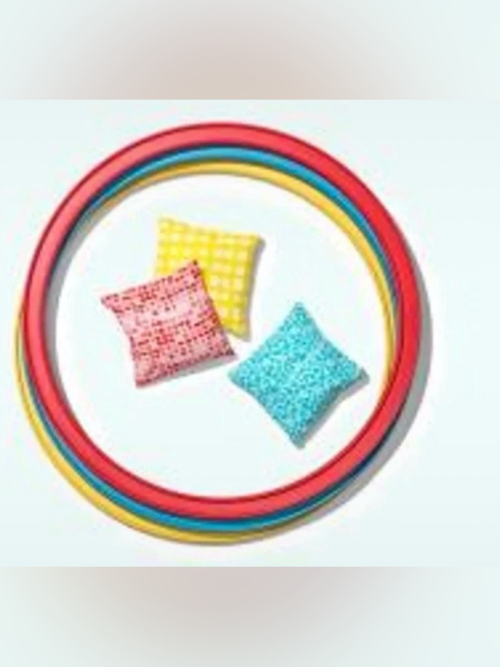 Lovevery Kids Ring Toss Set - Red, Blue, Yellow
